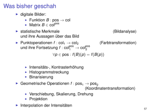 Digitale Bildverarbeitung