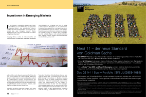 Next 11 – der neue Standard von Goldman Sachs