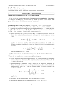 7. Übungsblatt – Elektrodynamik - Institut für Theoretische Physik