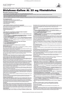 Diclofenac-Kalium AL 25 mg Filmtabletten - Shop