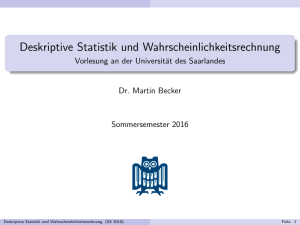 Deskriptive Statistik und