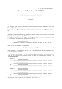 SS 2006 Prof. Dr. Ulf Rehmann, Fakultät für Mat