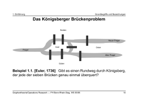 Das K ¨onigsberger Br ¨uckenproblem