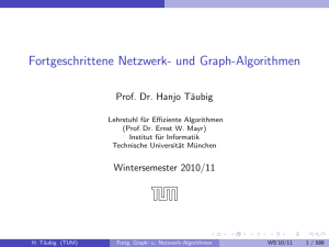und Graph-Algorithmen - Lehrstuhl für Effiziente Algorithmen
