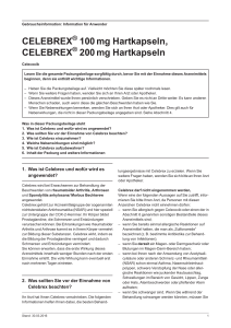 Ansehen/Download von PDF zu CELEBREX   100 mg