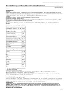 Supradyn ® energy neue Formel, Brausetabletten/Filmtabletten