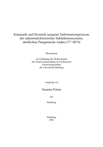 Kinematik und Dynamik neogener - GEO-LEO