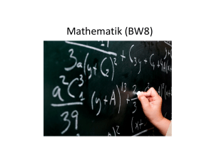 Mathematik (BW8)