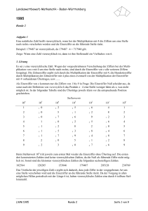 Landeswettbewerb Mathematik – Baden-Württemberg