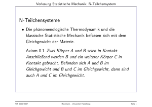 N-Teilchensysteme - Dieter W. Heermann