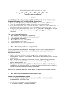 Gebrauchsinformation: Information für Anwender Seroquel 25 mg