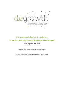 4. Internationale Degrowth-Konferenz für soziale