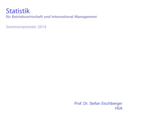 Statistik für Betriebswirtschaft und International Management