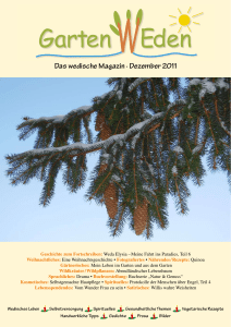 Das wedische Magazin . Dezember 2011