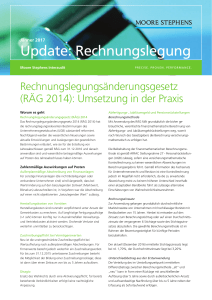Update: Rechnungslegung - MOORE STEPHENS Salzburg GmbH