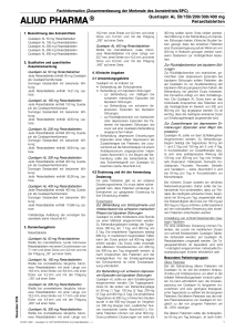 Quetiapin AL 50/150/200/300/400 mg Retardtabletten