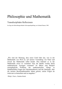 Philosophie und Mathematik