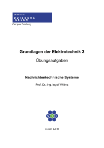 Grundlagen der Elektrotechnik 3 Übungsaufgaben