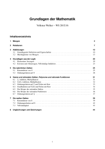 Grundlagen der Mathematik