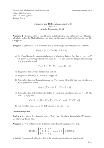 Blatt 1 - Fachbereich Mathematik und Informatik