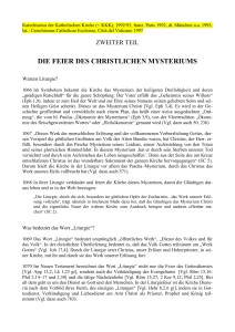 die feier des christlichen mysteriums - Apostel-Thomas