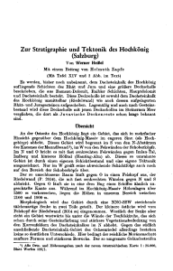 Zur Stratigraphie und Tektonik des Hochkönig (Salzburg)