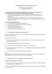 Gebrauchsinformation: Information für Anwender Ketanest® S 5 mg/ml