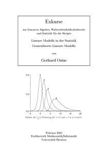 "Lineare Modelle in der Statistik" und - Mathematik