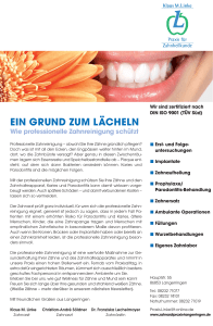 Layout 1 (Page 1) - über die Zahnarztpraxis Linke Langerringen