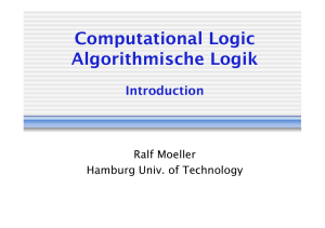 Computational Logic Algorithmische Logik