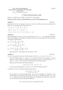 5. Übung Mathematische Logik - RWTH
