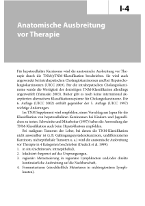 Anatomische Ausbreitung vor Therapie