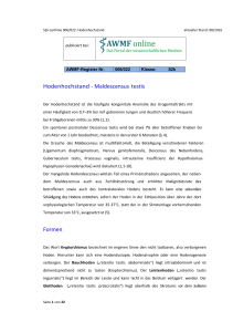 Hodenhochstand - Maldescensus testis Formen