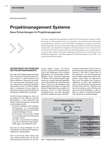 Projektmanagement Systeme