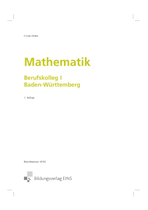 Mathematik - Schulbuchzentrum Online