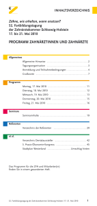 programm zahnärztinnen und zahnärzte