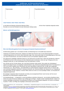 Implantat-Suprakonstruktion: Zahnersatz auf Implantaten