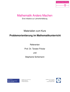Mathematik Anders Machen