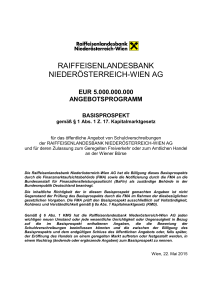 raiffeisenlandesbank niederösterreich-wien ag - RLB NÖ-Wien