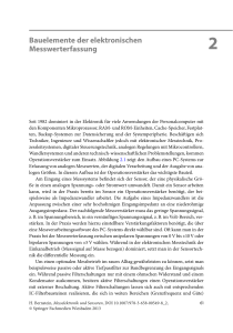 Bauelemente der elektronischen Messwerterfassung