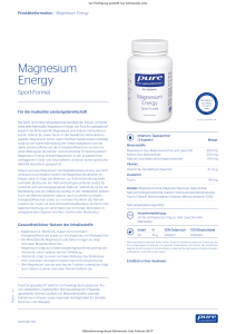 Magnesium Energy