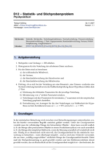 D12 - Statistik- und Stichprobenproblem