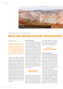 Muss die Missionsstation Mulungwishi einer Kupf