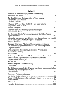 Die Sozialpsychiatrie-Vereinbarung aus der Sicht des Teams Sigrid