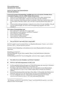 Gebrauchsinformation: Information für Anwender MAXALT® lingua 5