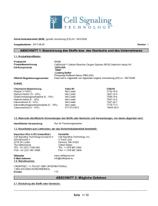 Mögliche Gefahren - Cell Signaling Technology