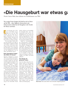 «Die Hausgeburt war etwas ga