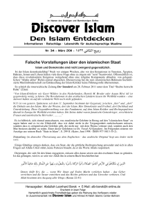 Disc.Islam 034 - Deutsche Muslim Liga eV