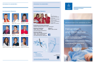 Hebammen und Elternschule - Krankenhaus St. Barbara Schwandorf