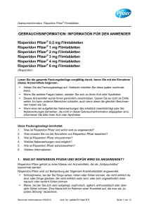 Risperidon Pfizer Filmtabletten - medikamente-per